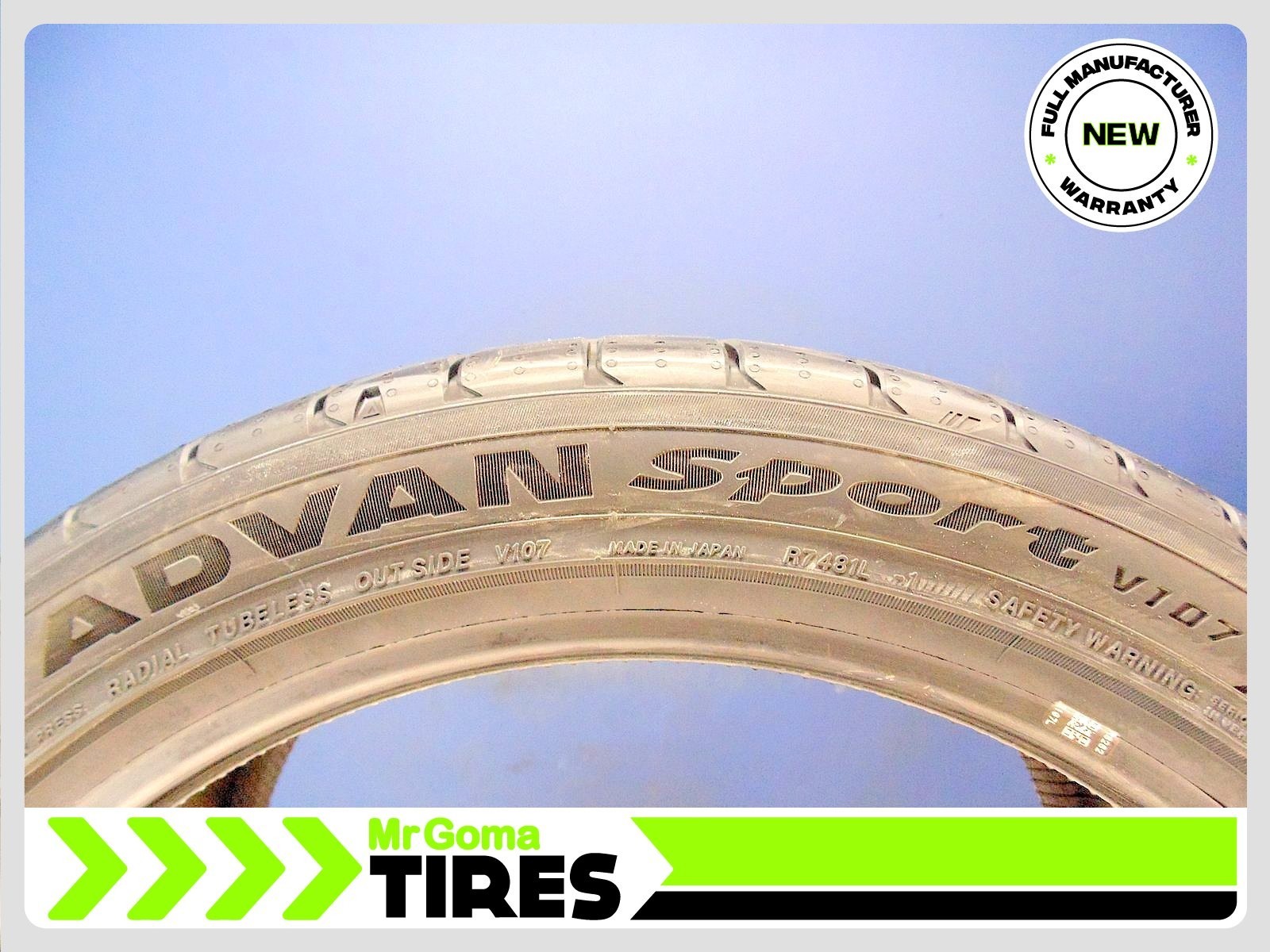 2 BRAND NEW YOKOHAMA ADVAN SPORT V107 XL 265/35ZR18 TIRES 97Y 2653518