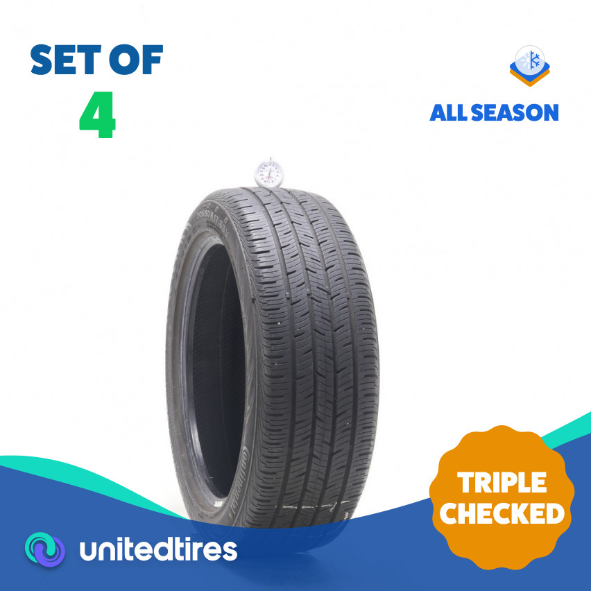 Set of (4) Used 205/50R17 Continental ContiProContact 89V – 7.5-9/32