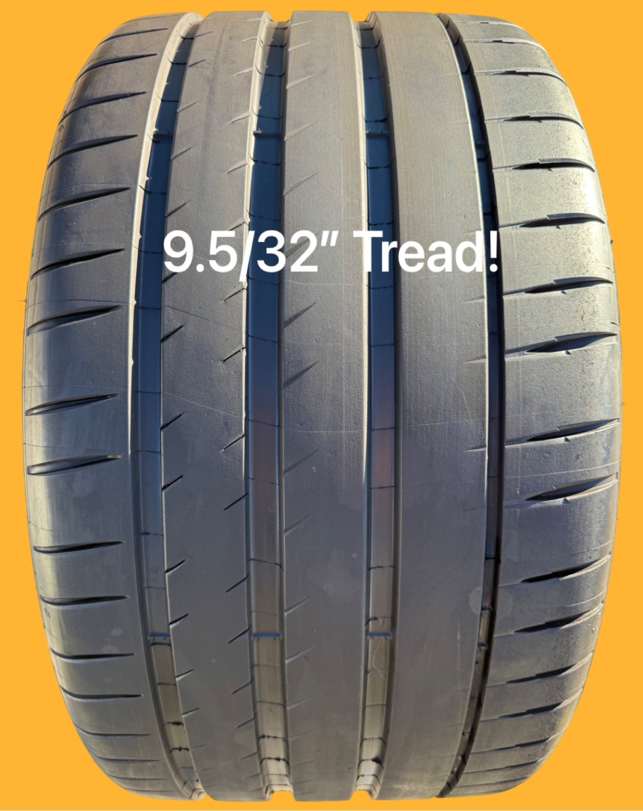 ONE LIKE NEW 315/30ZR21 (105Y) Michelin Pilot Sport 4S ND0 Tire 9.5/32”! 100%!