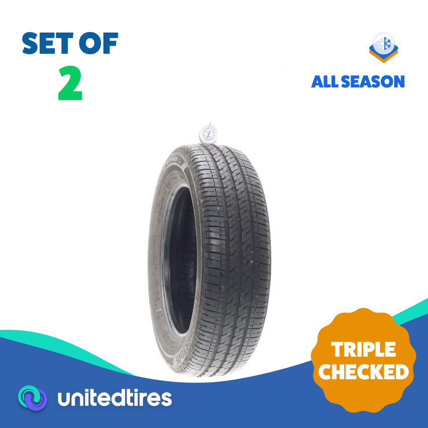 Set of (2) Used 175/65R15 Bridgestone Ecopia EP422 Plus 84H – 7.5/32