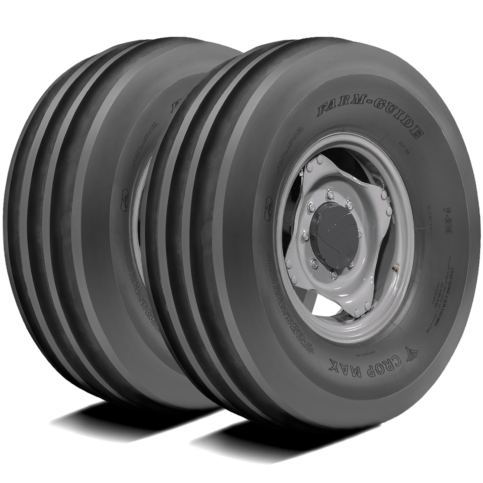 2 Tires 9.5L-15 Crop Max Farm Guide F-2M Tractor Load 8 Ply