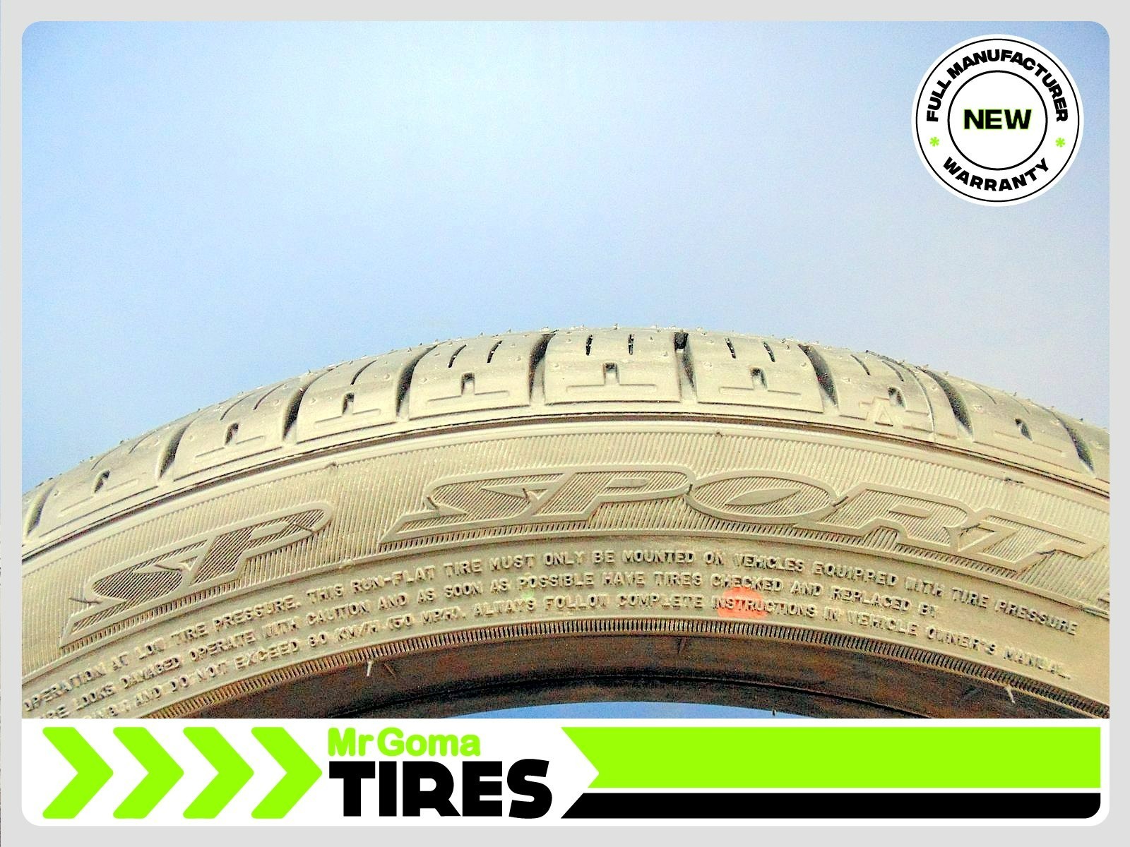 2x New Dunlop SP Sport 5000 DSST CTT RFT 245/40R19 Run Flat Tires