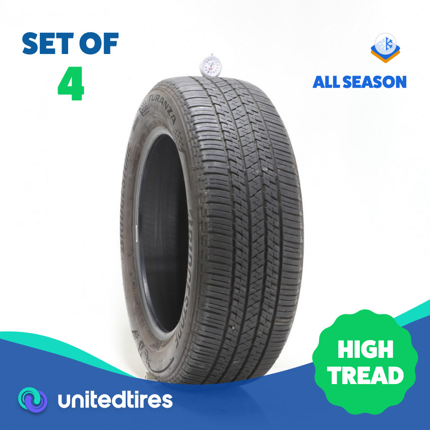 Set of (4) Used 235/60R18 Bridgestone Turanza EL450 ENLITEN 103V – 8-8.5/32