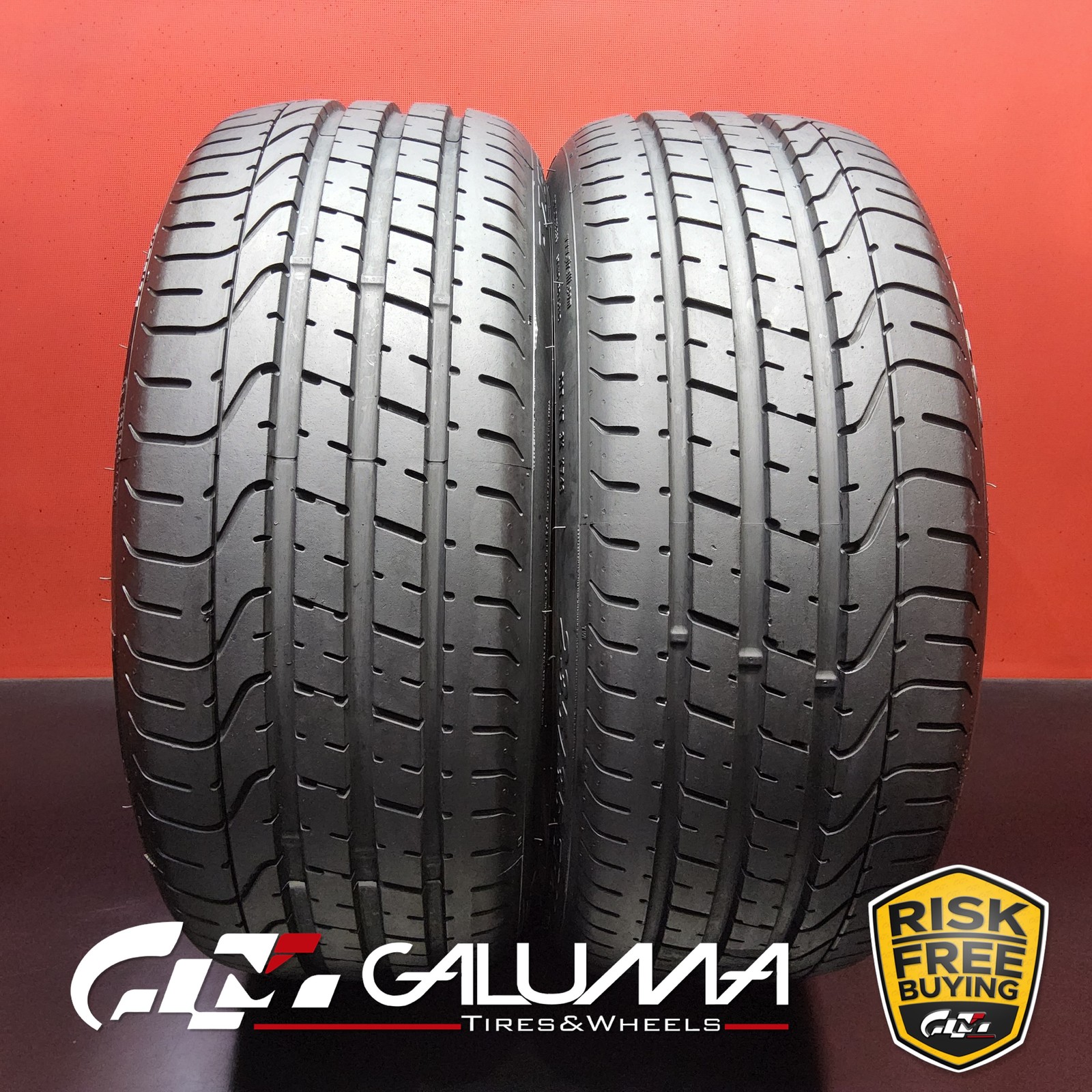 Set of 2 Tires LikeNEW Pirelli P Zero 235/35ZR20 235/35/20 88Y No Repairs #95590