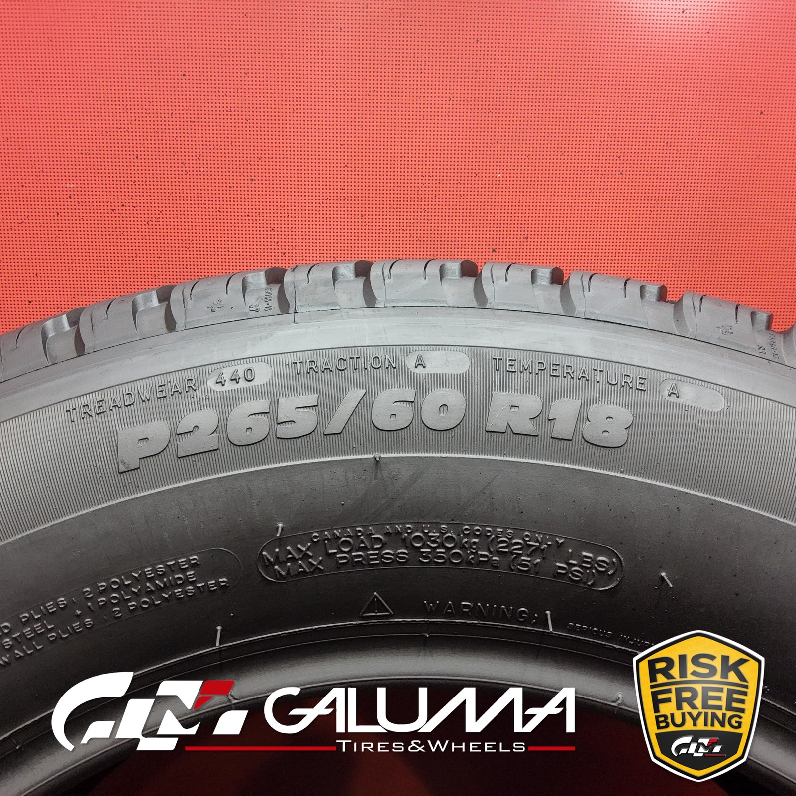 1 Tire LikeNEW Michelin Latitude Tour HP 265/60R18 2656018 109H No Repairs 95486
