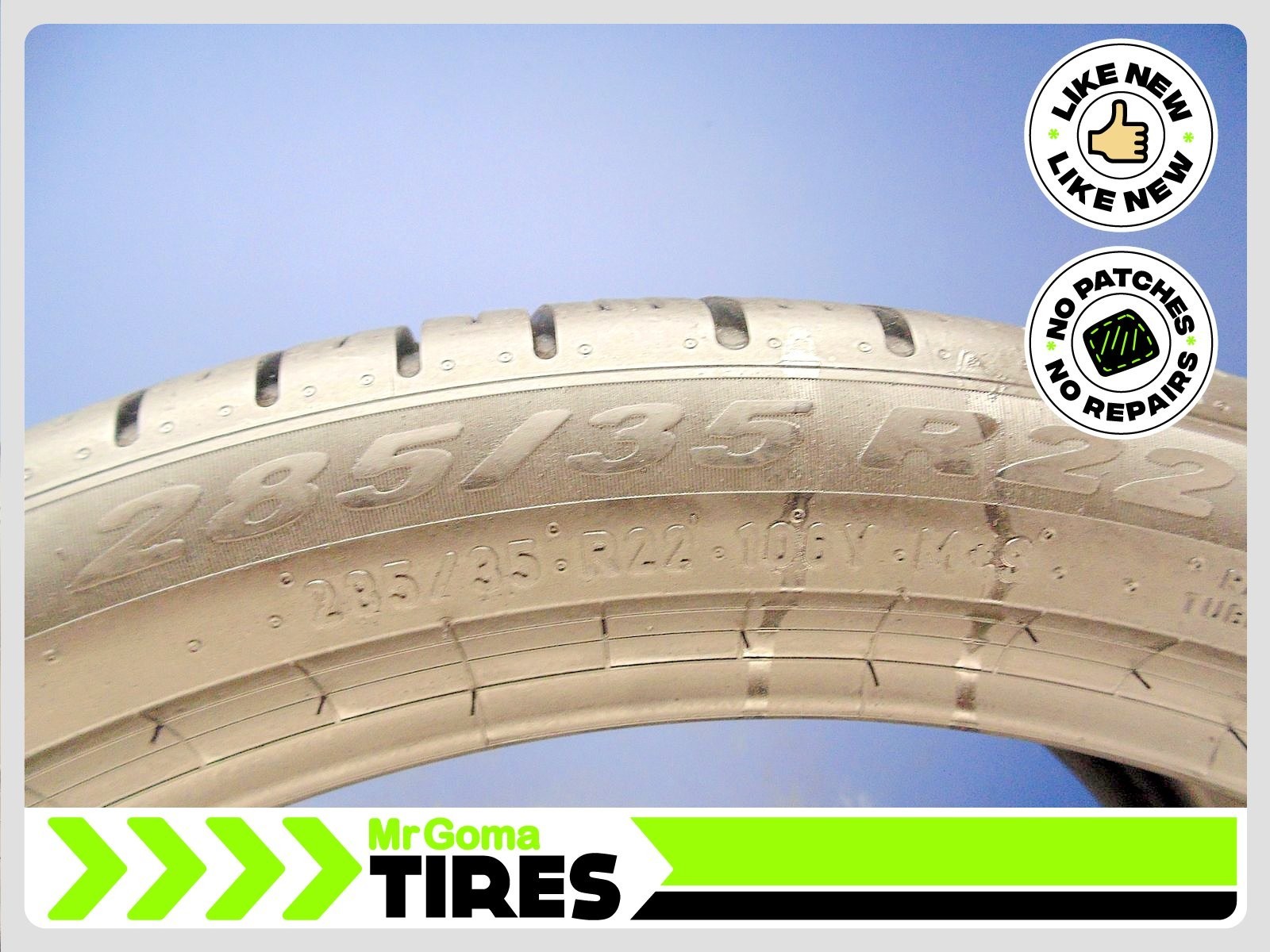 2 PIRELLI SCORPION ZERO AS PLUS 3 ELECT 285/35R22 USED TIRES 9.1/32TREAD 2853522