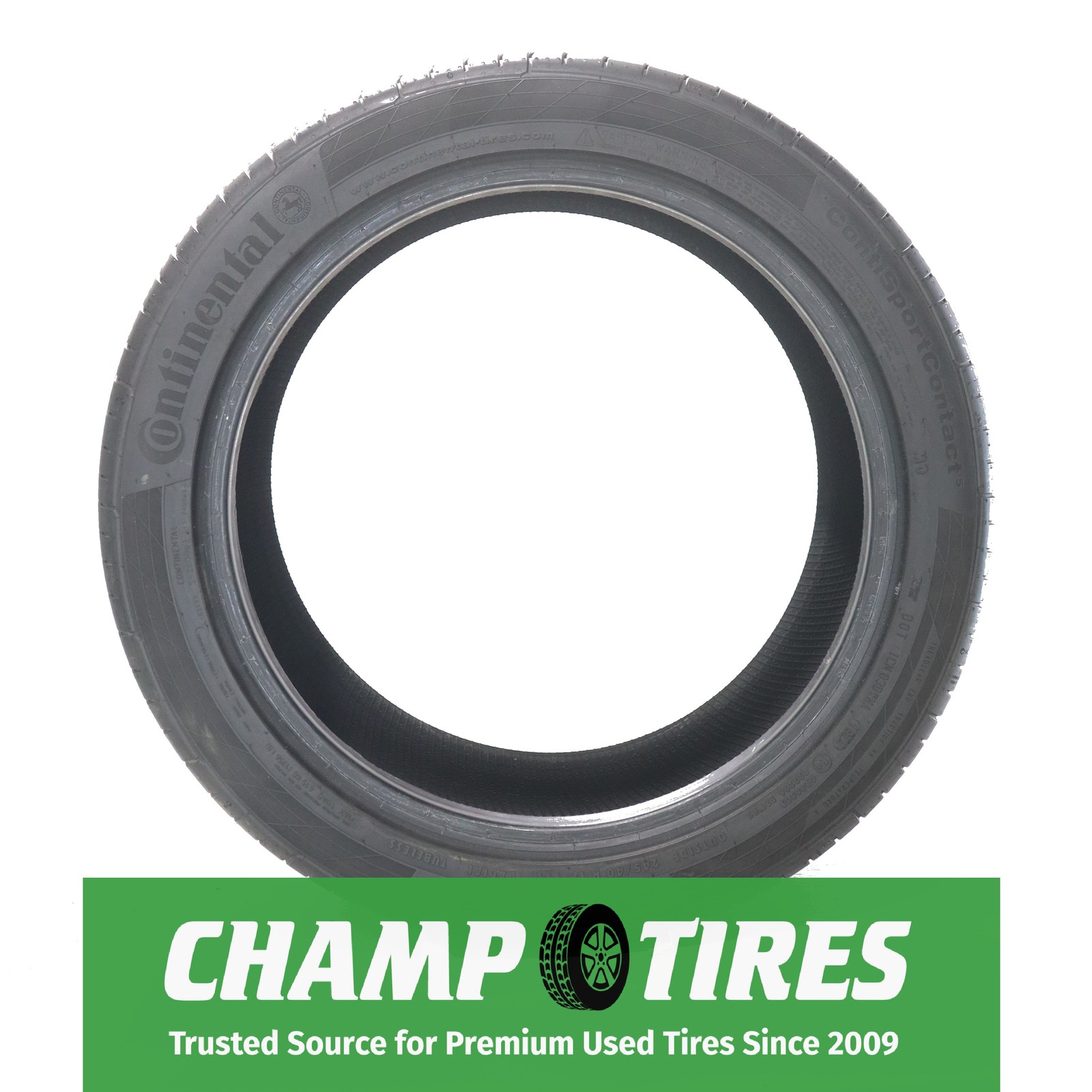 P245/40R17 Continental ContiSportContact 5 MO 91 W Used 9/32nds