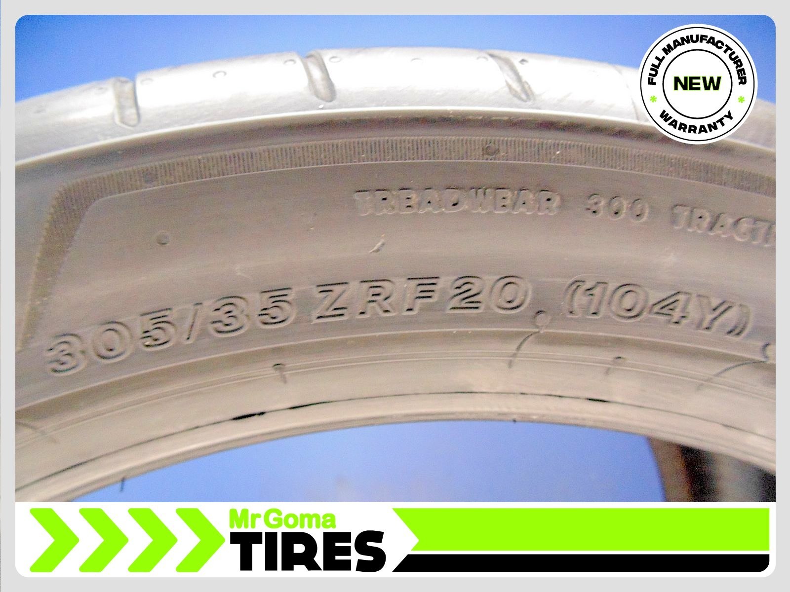 2 BRIDGESTONE POTENZA SPORT RFT 305/35ZRF20 TIRES 104Y 3053520 RUN FLAT TIRES