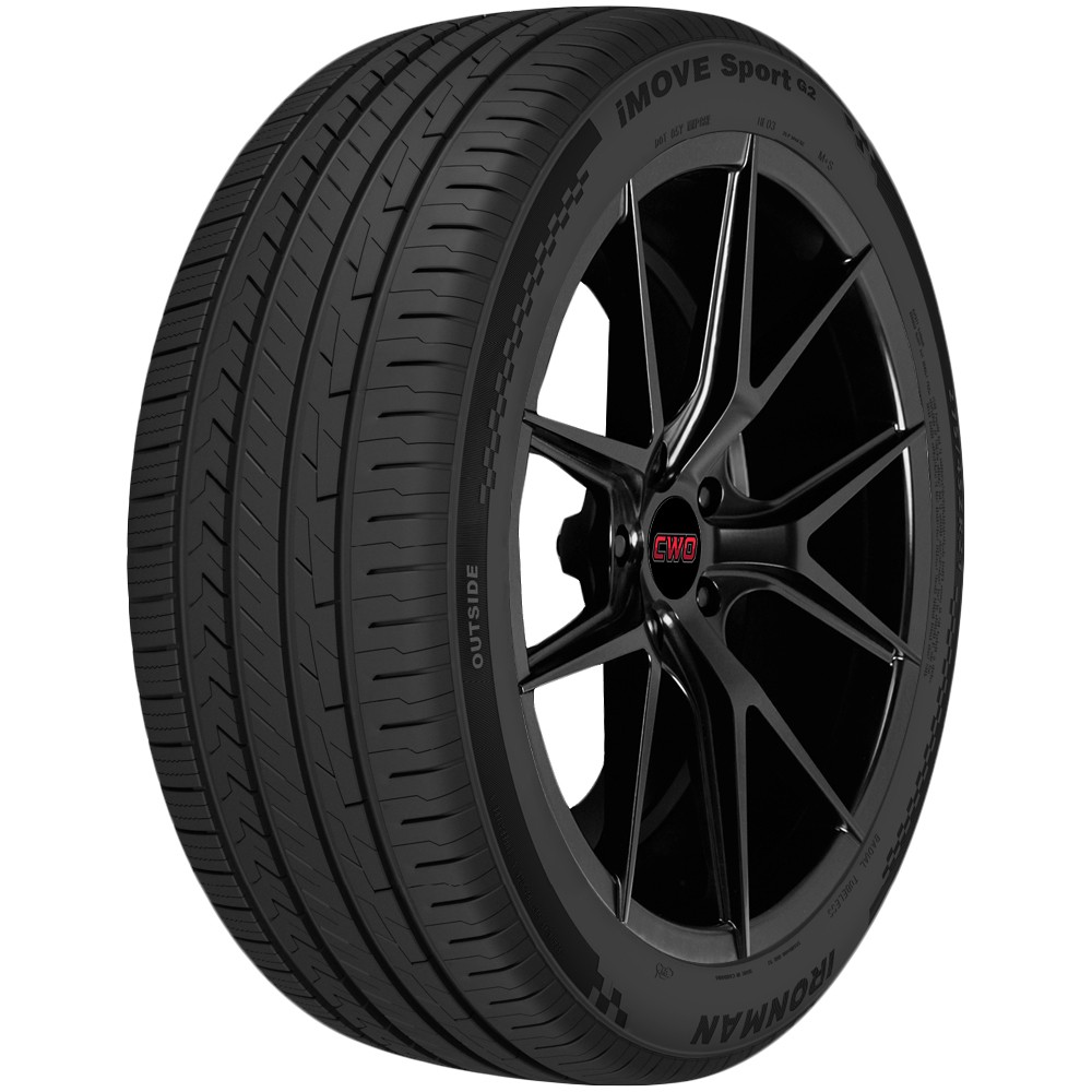(QTY 4) 235/45ZR18 Ironman iMOVE Sport G2 98W XL Black Wall Tires
