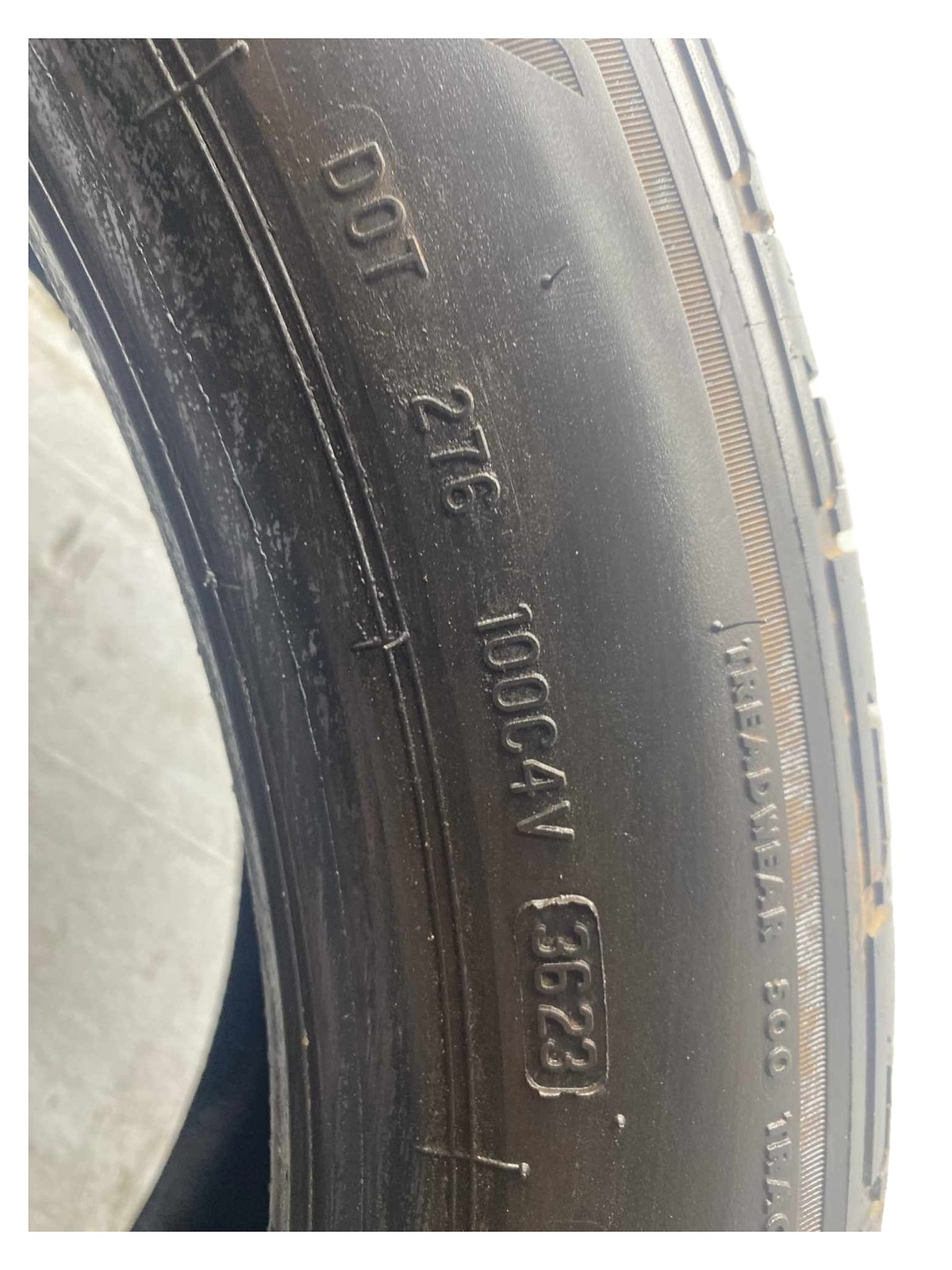 BRIDGESTONE ALENZA SPORT 255/45R22 TIRE DOT (3623) 8/32NDS