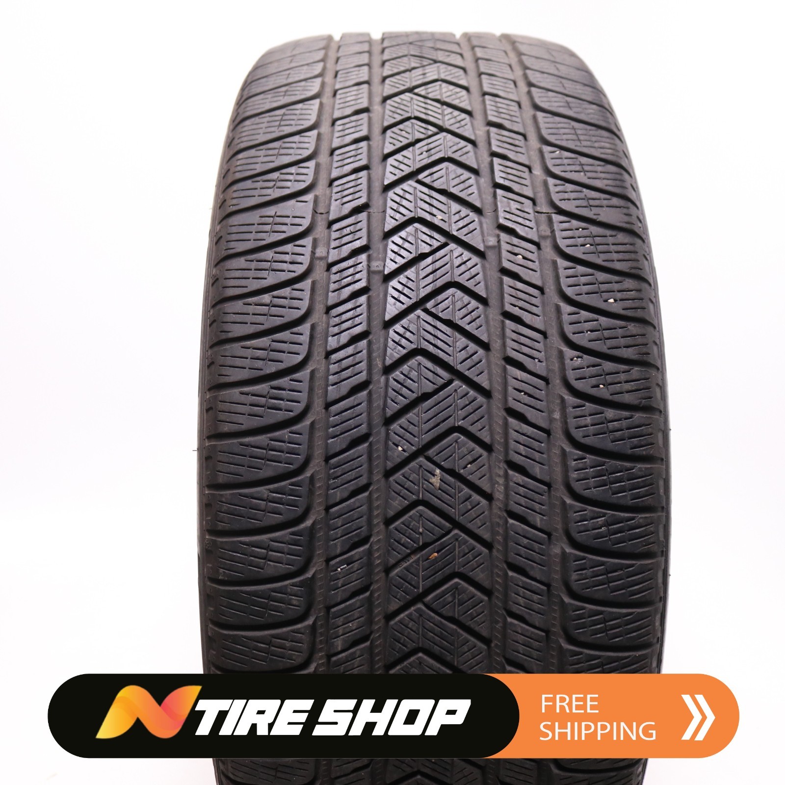 Set of 2 Used 285/45R22 Pirelli Scorpion Winter LR – 114V – 7/32 No Repairs