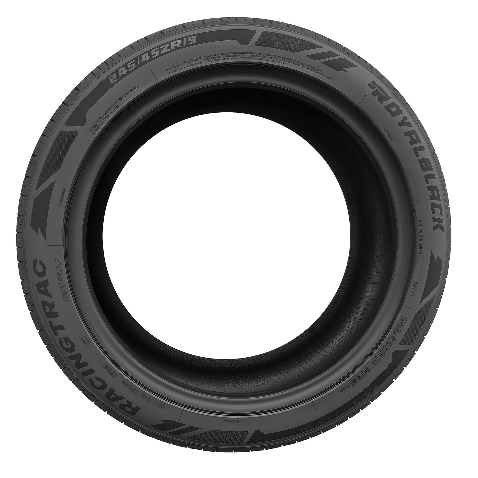 4-Pack Ultra High Performance RACING 245/45ZR19 102W Tire 7.4mm Tread 420AA BSW