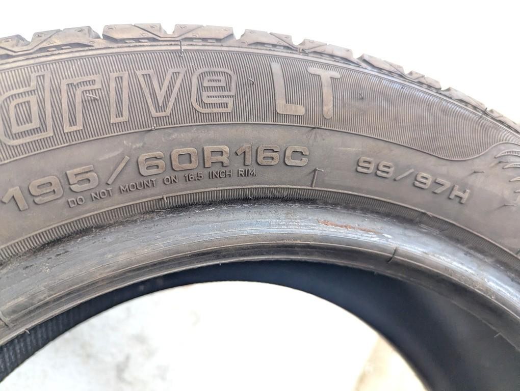 195/60 R16C 99/97H DUNLOP ECONODRIVE LT 7.06MM 6.27MM A4822 SUMMER TYRES (Q
