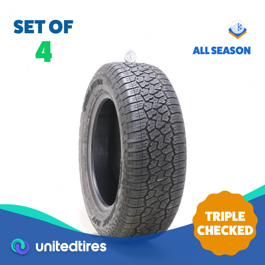 Set of (4) Used 235/65R17 Falken Wildpeak A/T3W 104H – 6-7.5/32