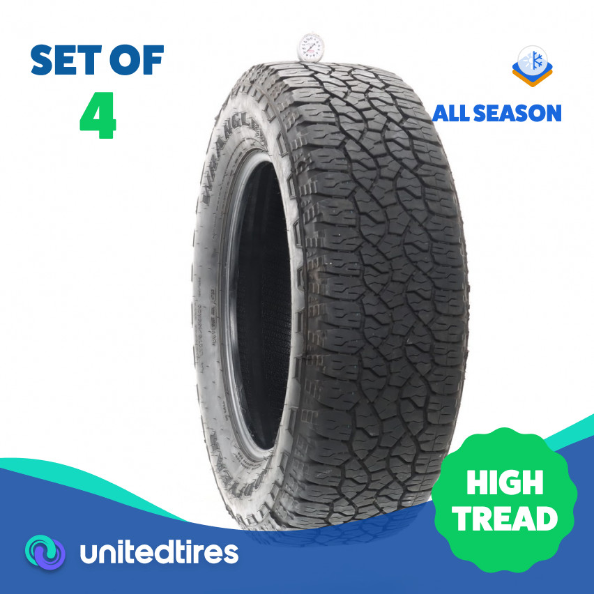 Set of (4) Used LT 275/65R20 Goodyear Wrangler Trailrunner AT – 8.5-9.5/32