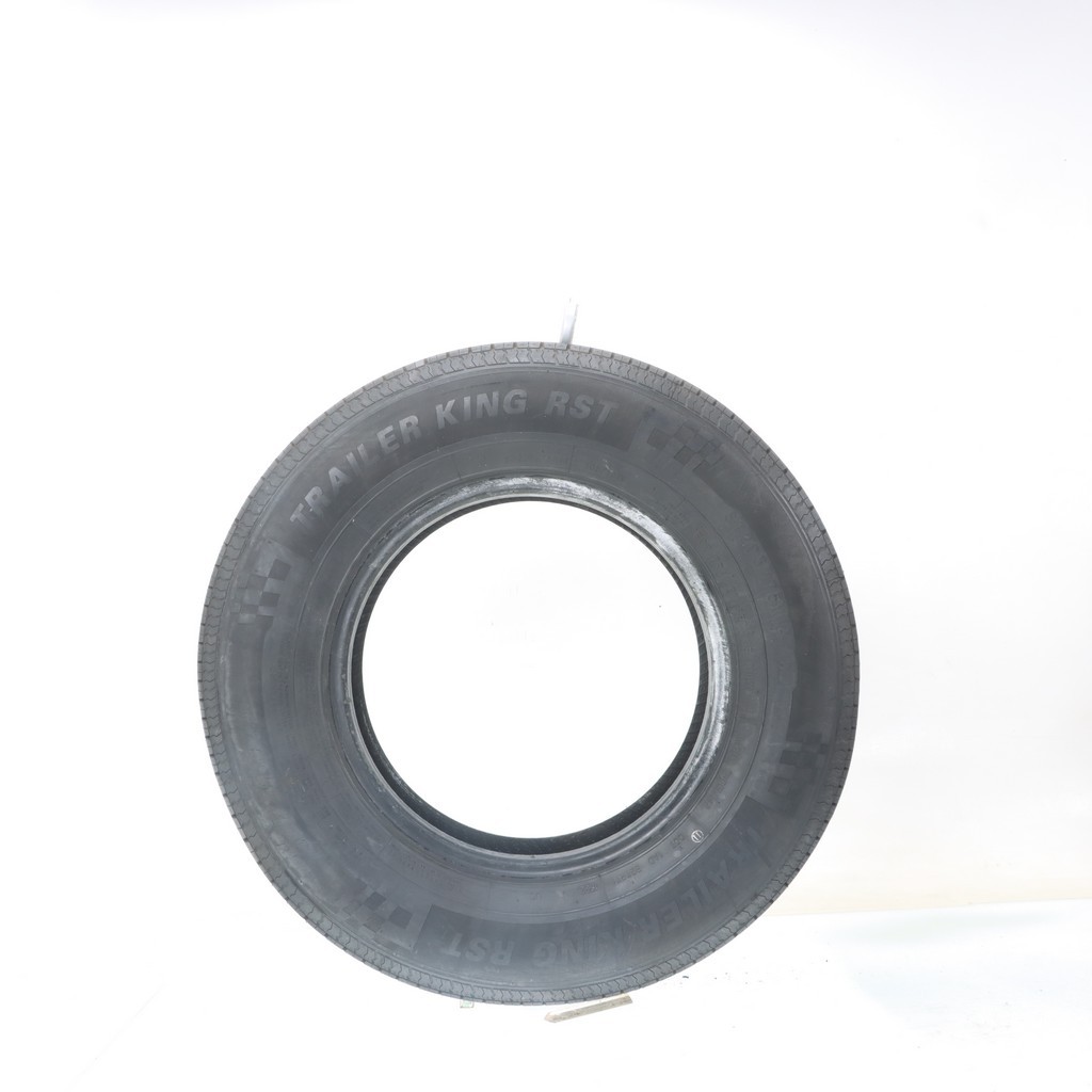 Set of (2) Used ST 205/75R14 Trailer King RST 105/101M – 7/32