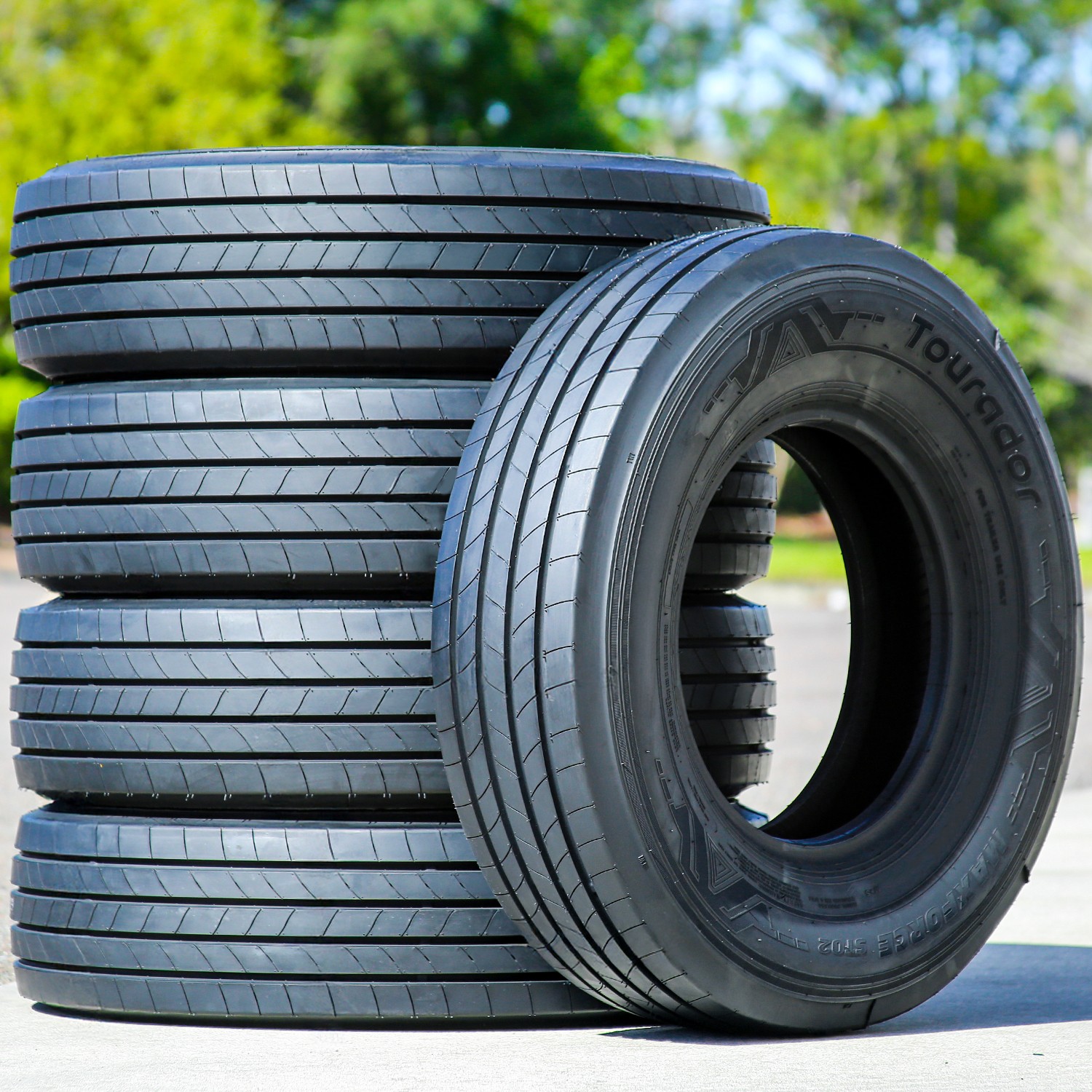 2 Tires Tourador MaxForce ST02 All Steel ST 235/80R16 Load G 14 Ply Trailer