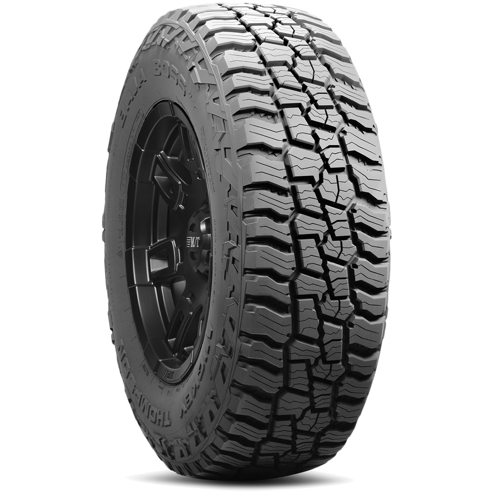 (QTY 5) 245/65R17 Mickey Thompson Baja Boss A/T 111T XL Black Wall Tires