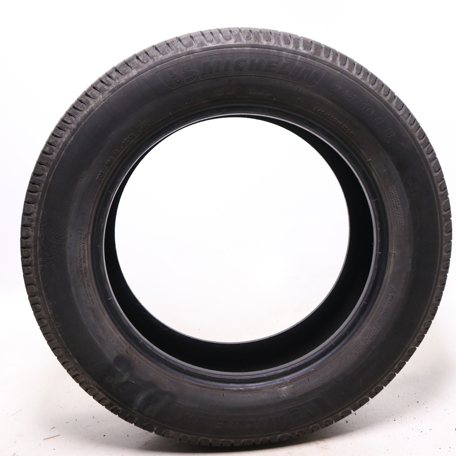 Set of 2 Used 245/60R18 Michelin Defender 2 – 105H – 9-10/32