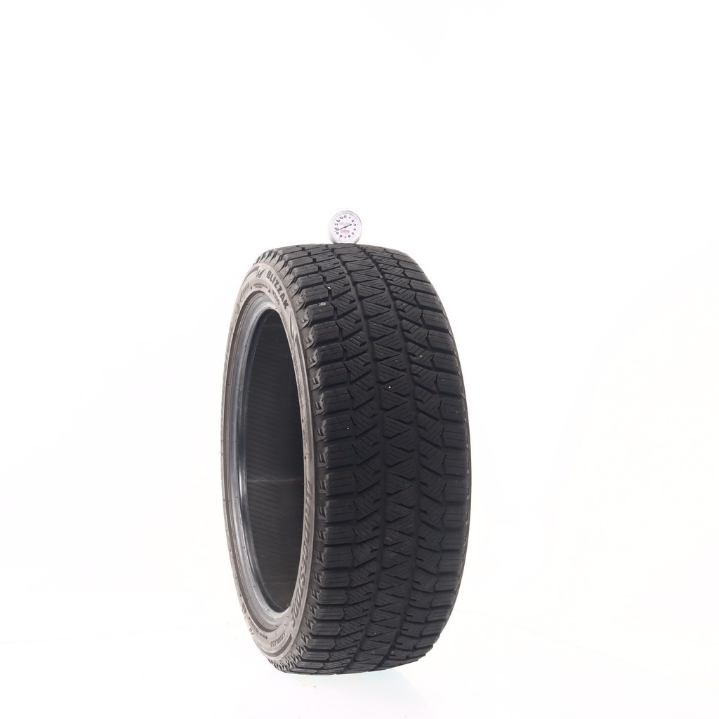 Set of (4) Used 215/45R17 Bridgestone Blizzak WS90 Studless 91T – 9.5-11/32