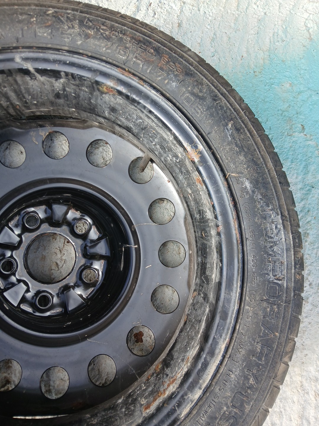 2010-2017 CHEVROLET EQUINOX TERRAIN MAXXIS SPARE DONUT TIRE 17X4.5T OEM 145/70
