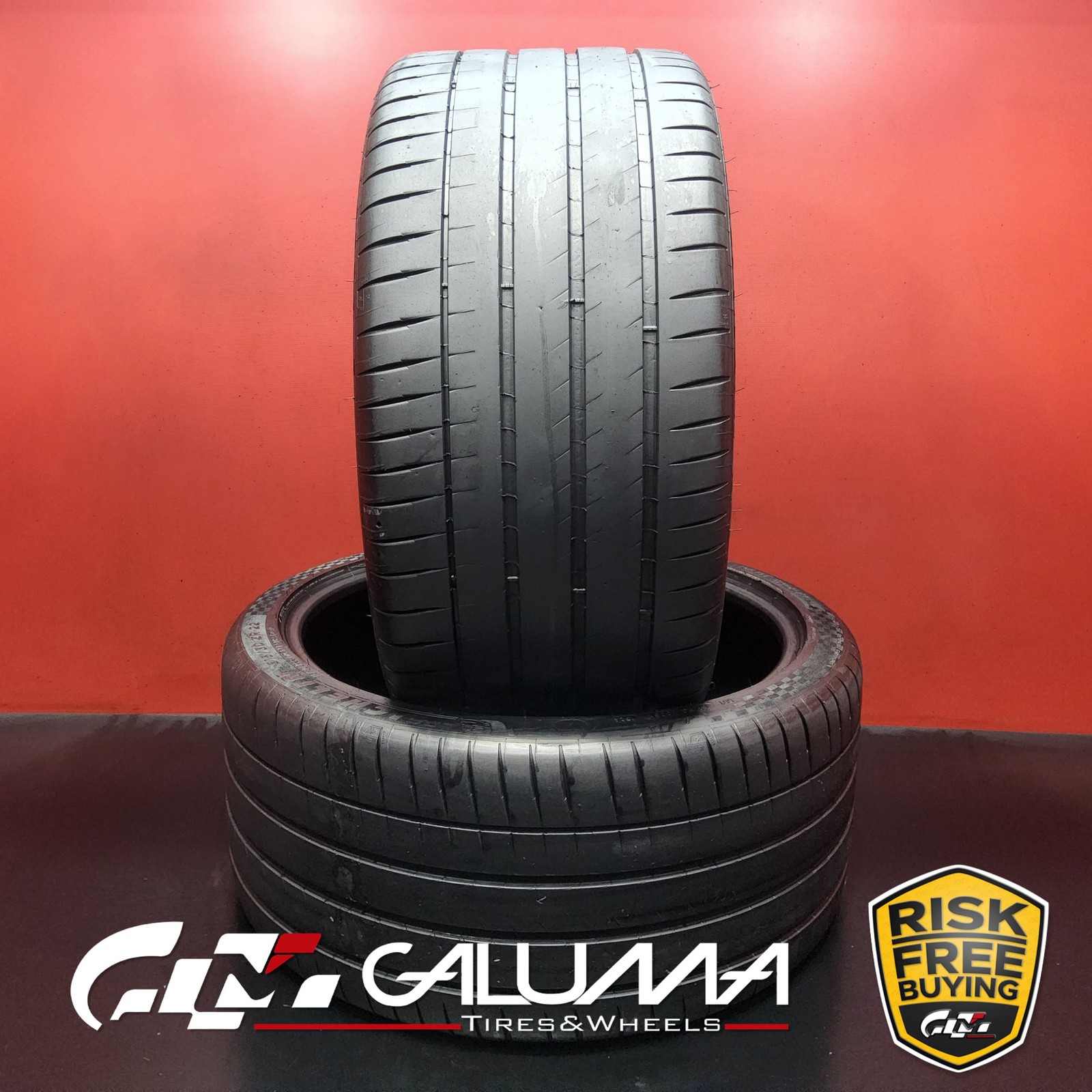 Set of 2 Tires LikeNEW Michelin Pilot Sport 4S ★ XL 315/30ZR22 No Repairs #94102