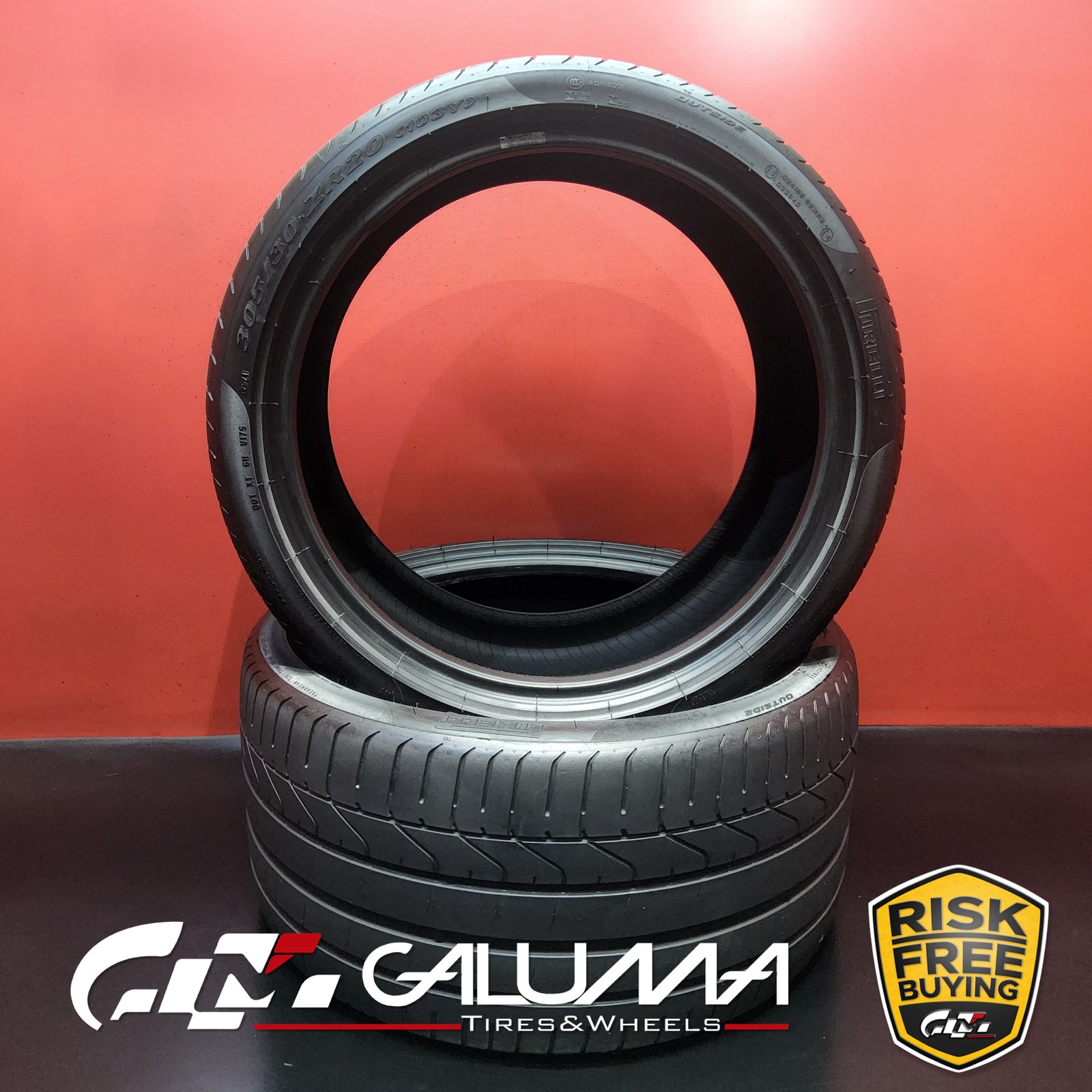 Set of 2 Tires Pirelli P Zero N1 XL 305/30ZR20 305/30/20 103Y No Repairs #96236