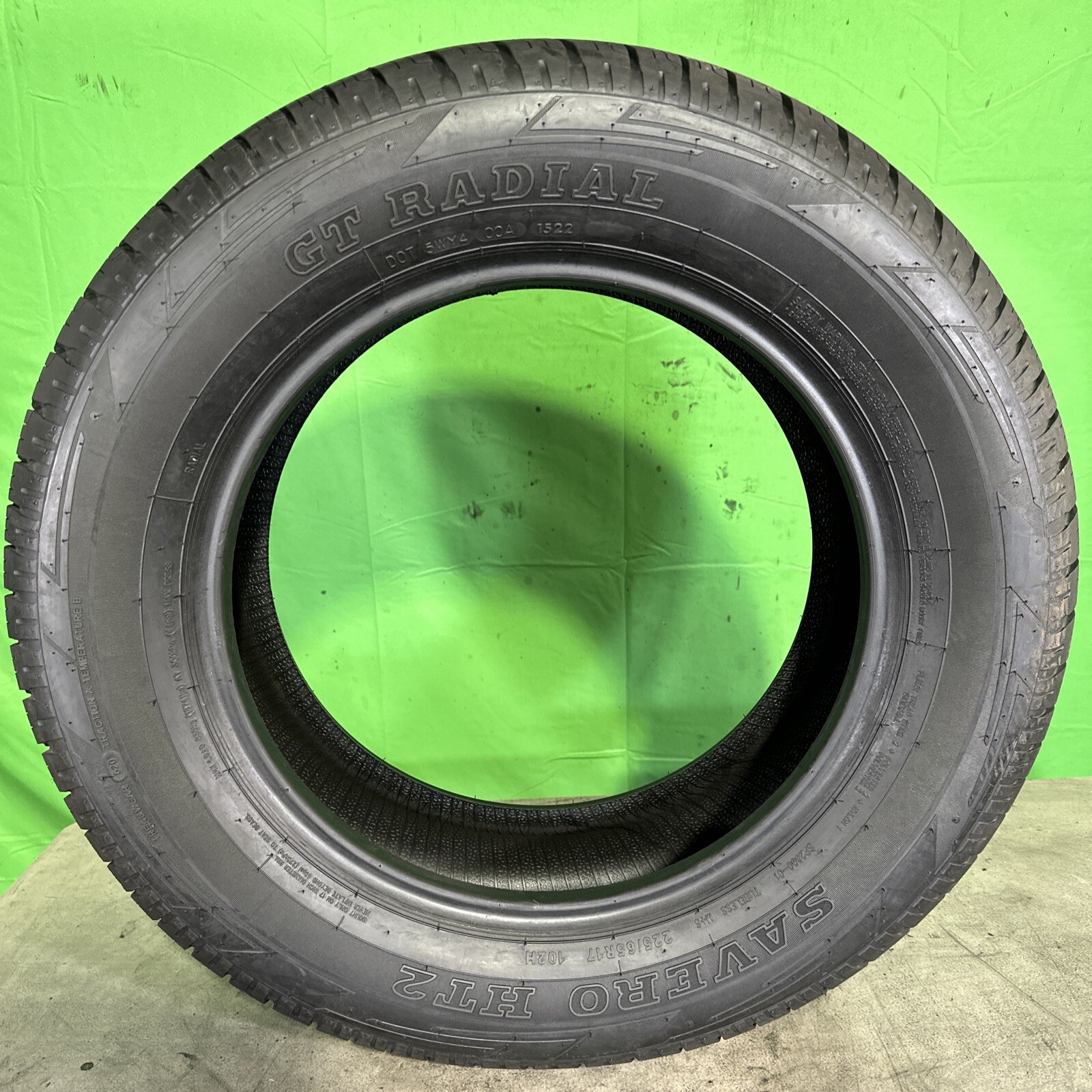Pair,2,Used-225/65R17 GT Radial SaveroHT2 102H 9/32 DOT 1522