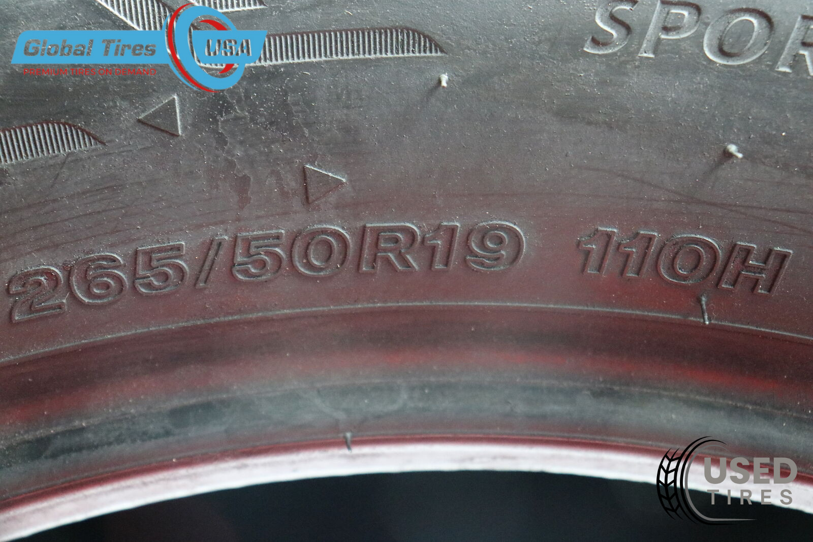 1 Used Bridgestone Alenza Sport AS (RSC) (RFT) 265/50R19 265/50/19 2655019