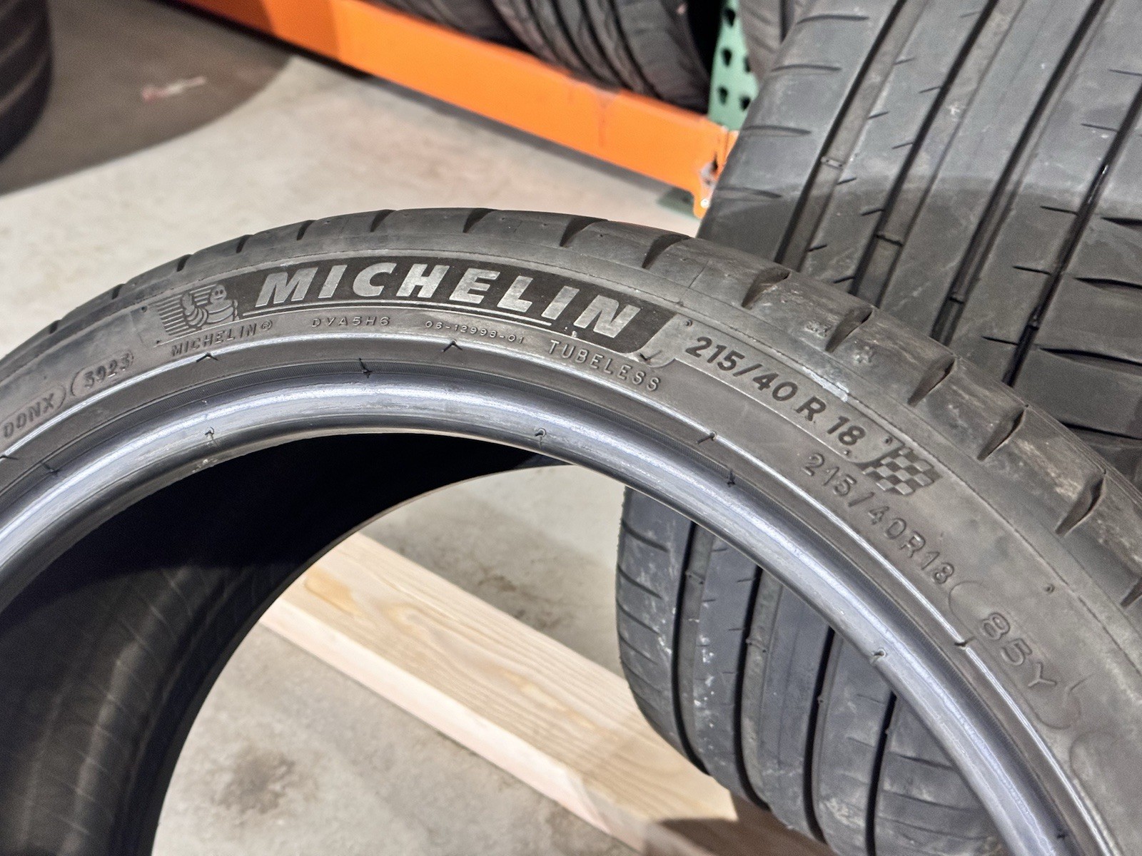 2 Used P215/40R18 Michelin Pilot Sport 4 85 Y – 6.5/32 (2x)