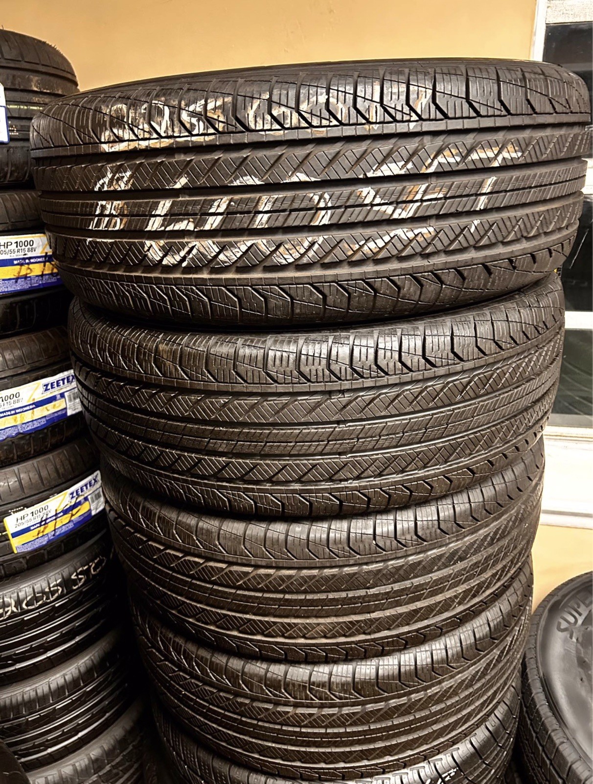 SET OF 4 LIKE NEW USED 225/60R17 CONTINENTAL PROCONTACT GX 98T