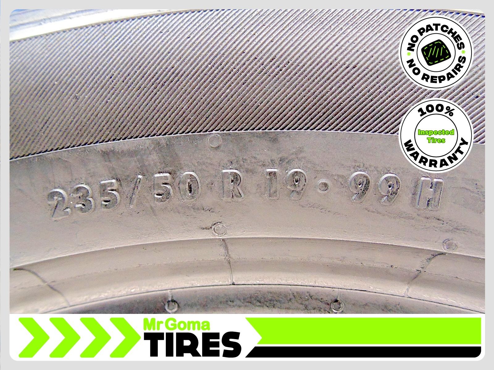 1 CONTINENTAL PROCONTACT TX 235/50R19 USED TIRE 7.3/32 TREAD NO PATCH 2355019