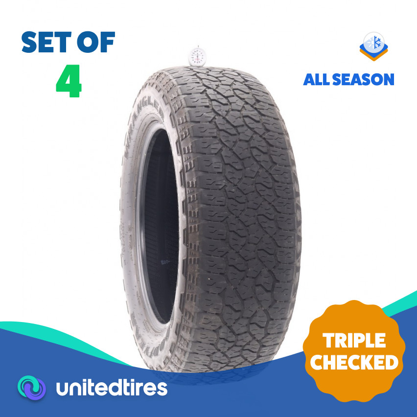 Set of (4) Used 275/60R20 Goodyear Wrangler Trailrunner AT 115S – 6.5-7/32