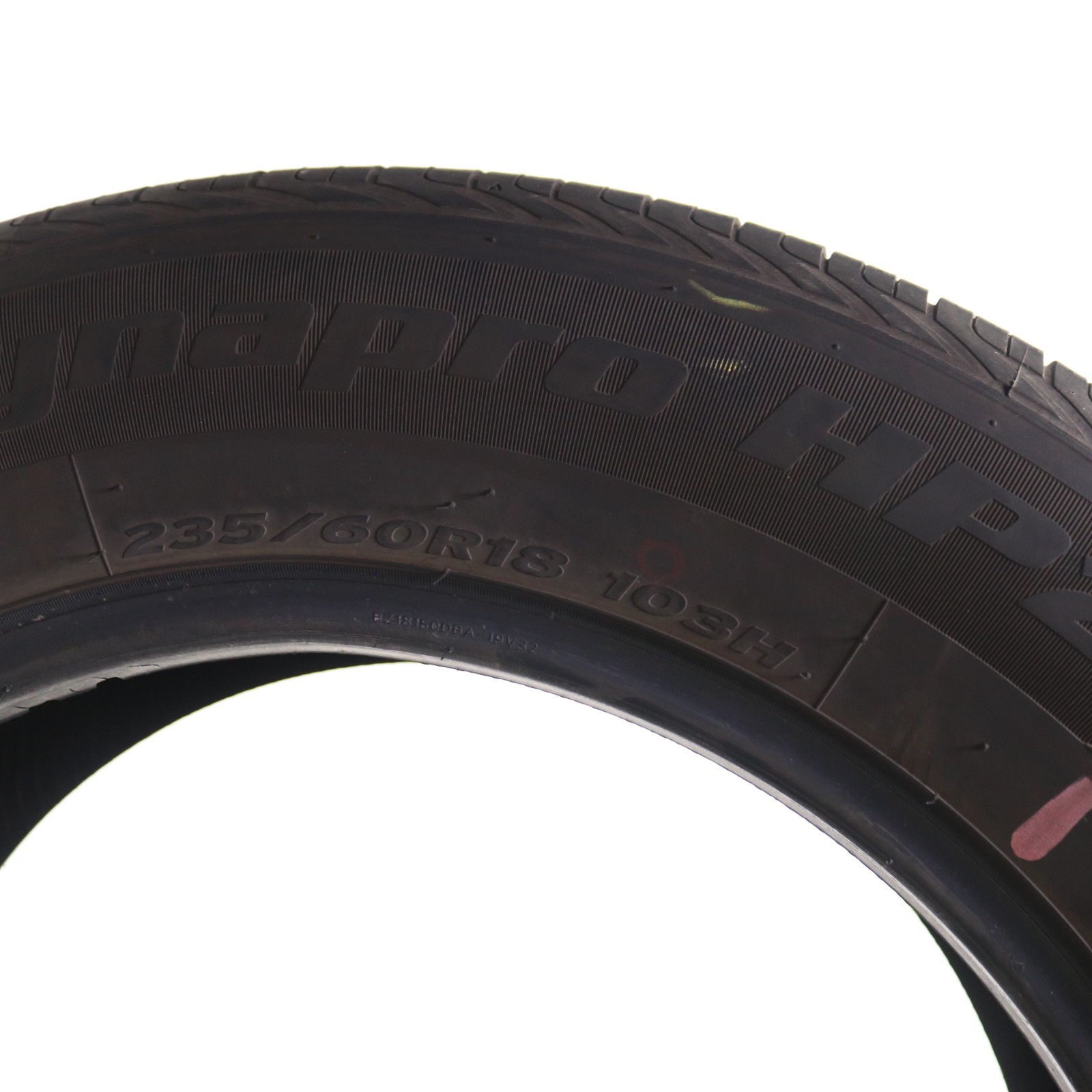 Set of 2 Used 235/60R18 Hankook Dynapro HP2 – 103H – 6.5-7/32