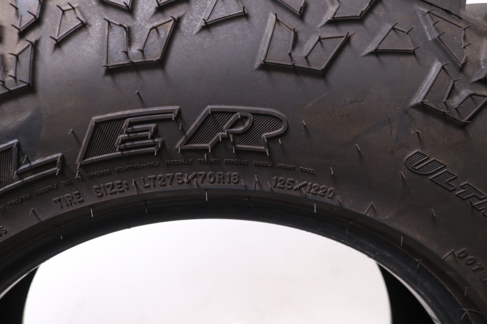 Set of 2 New LT 275/70R18 Goodyear Wrangler UltraTerrain AT – 125/122Q – 18/32