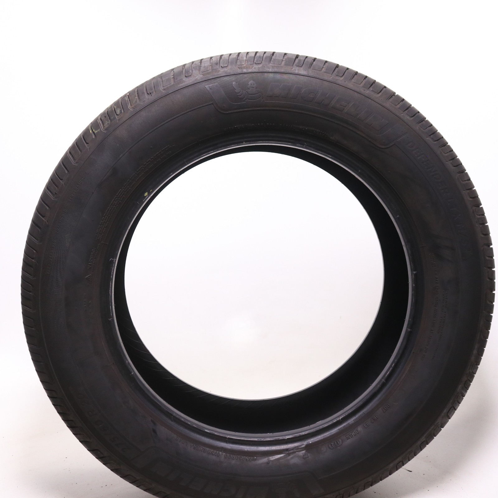 Set of 4 Used 275/60R20 Michelin Defender LTX M/S 2 – 116H – 9.5-10.5/32