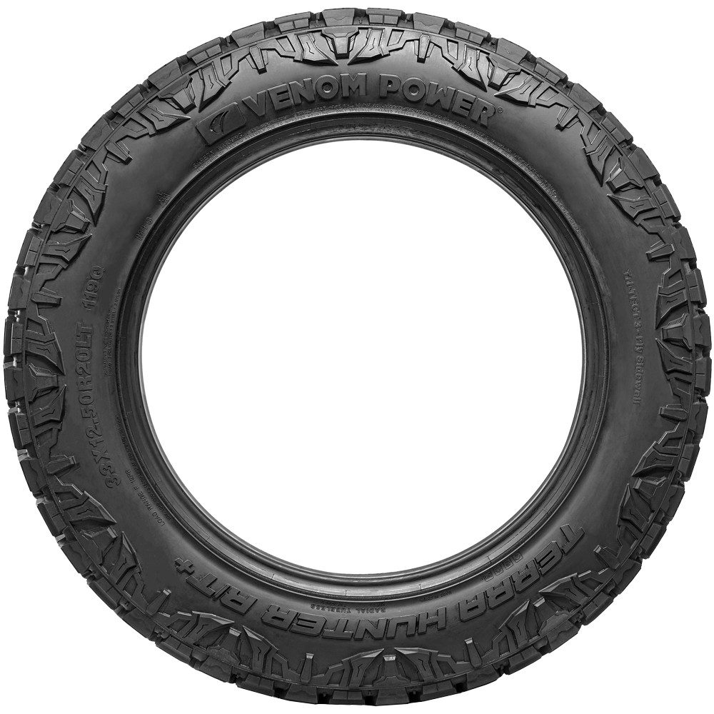 33×14.50R20LT Venom Power Terra Hunter R/T+ 120Q LRF Black Wall Tire