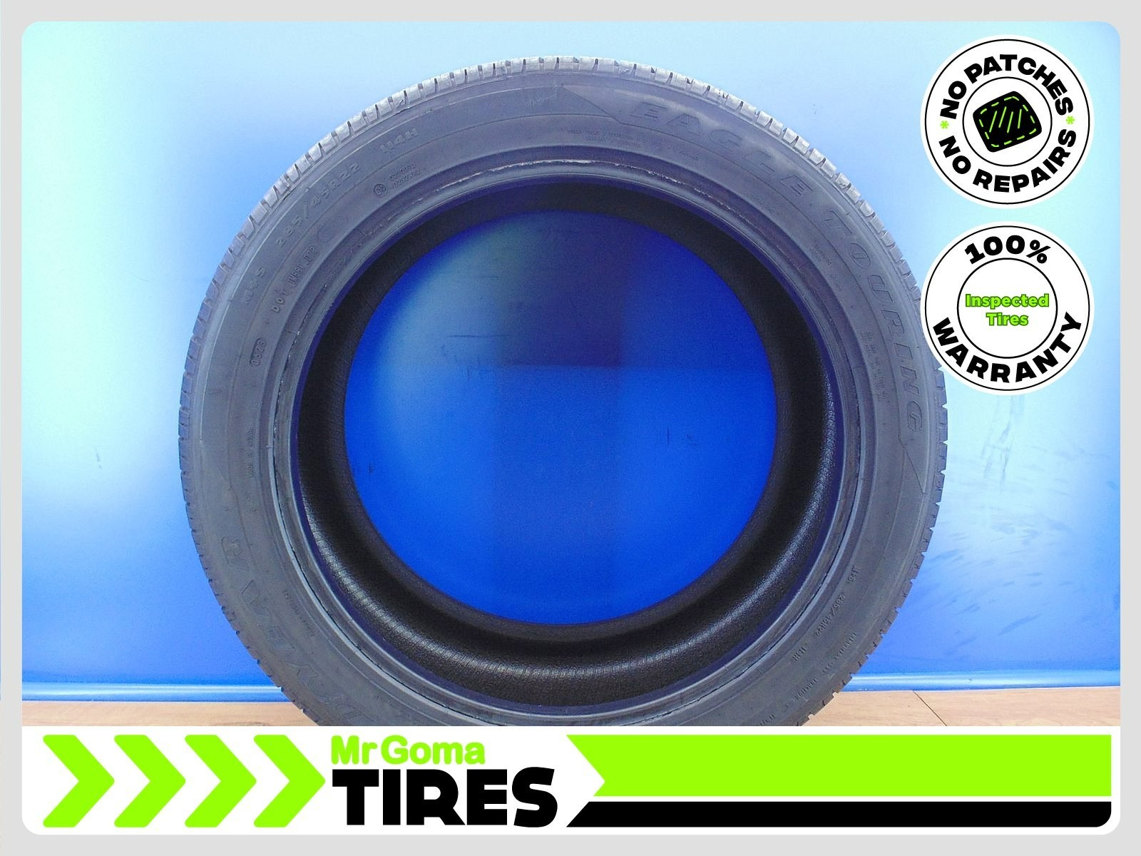 1 GOODYEAR EAGLE TOURING XL 285/45R22 USED TIRE 8.5/32 TREAD 114H 2854522