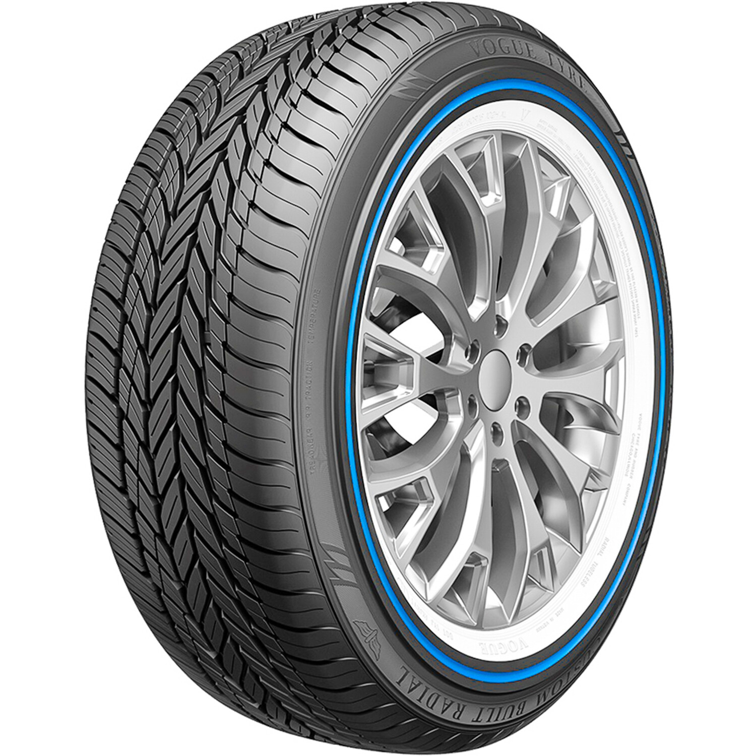 Tire Vogue Tyre Custom Built Radial VIII Blue Stripe 245/40R20 99V XL AS A/S
