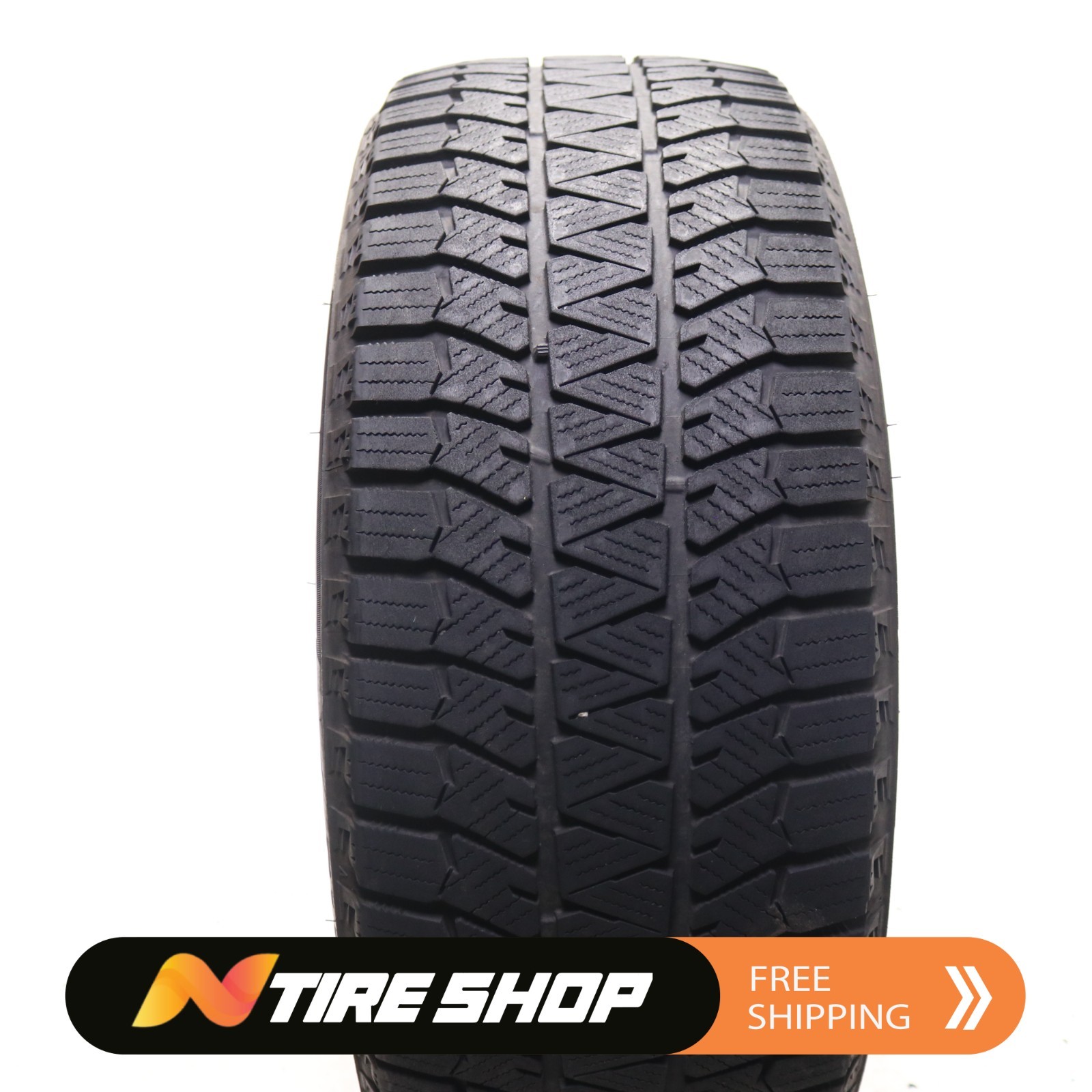 Set of 2 Used 225/55R18 Bridgestone Blizzak WS90 Studless – 98H – 6.5-7/32