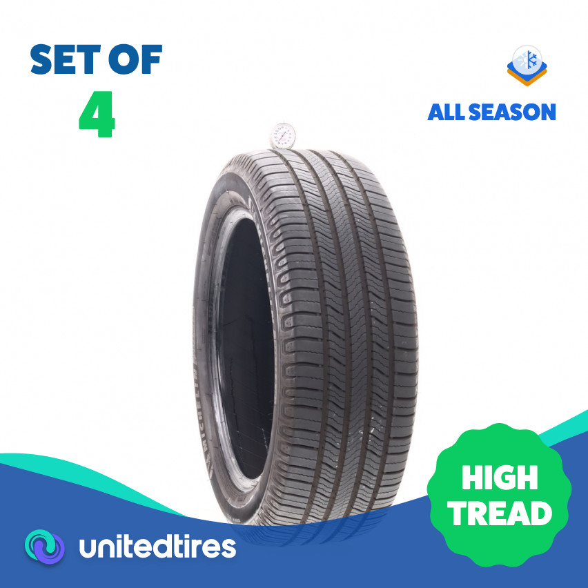 Set of (4) Used 235/55R19 Michelin Defender 2 105H – 8.5-9.5/32