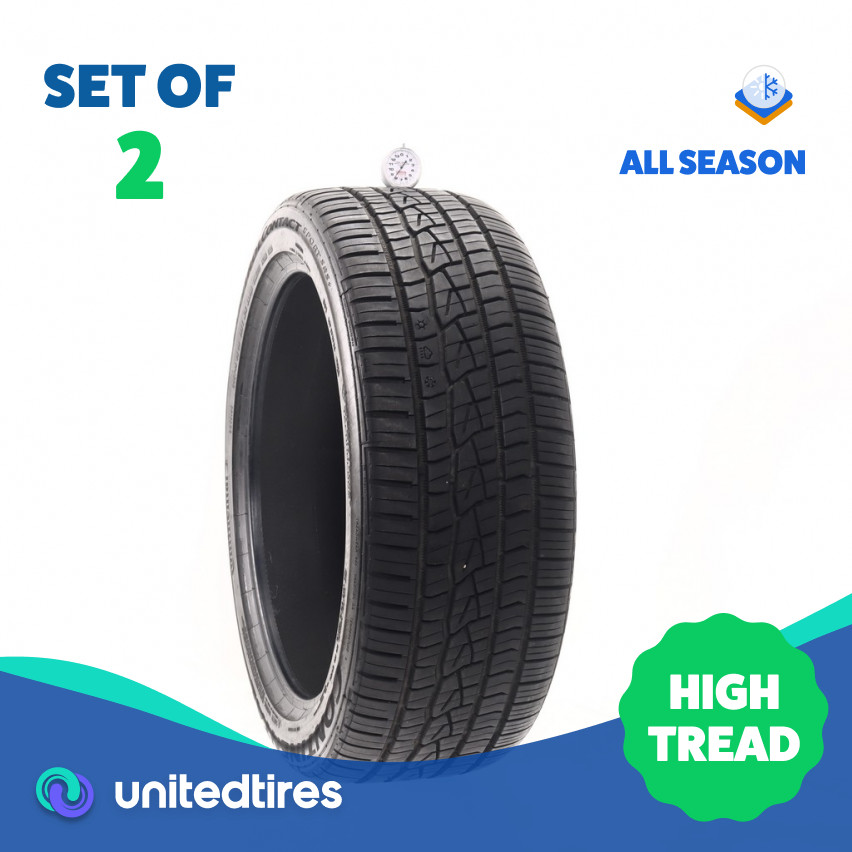 Set of (2) Used 245/45ZR20 Continental ControlContact Sport SRS Plus 103Y – 8/32