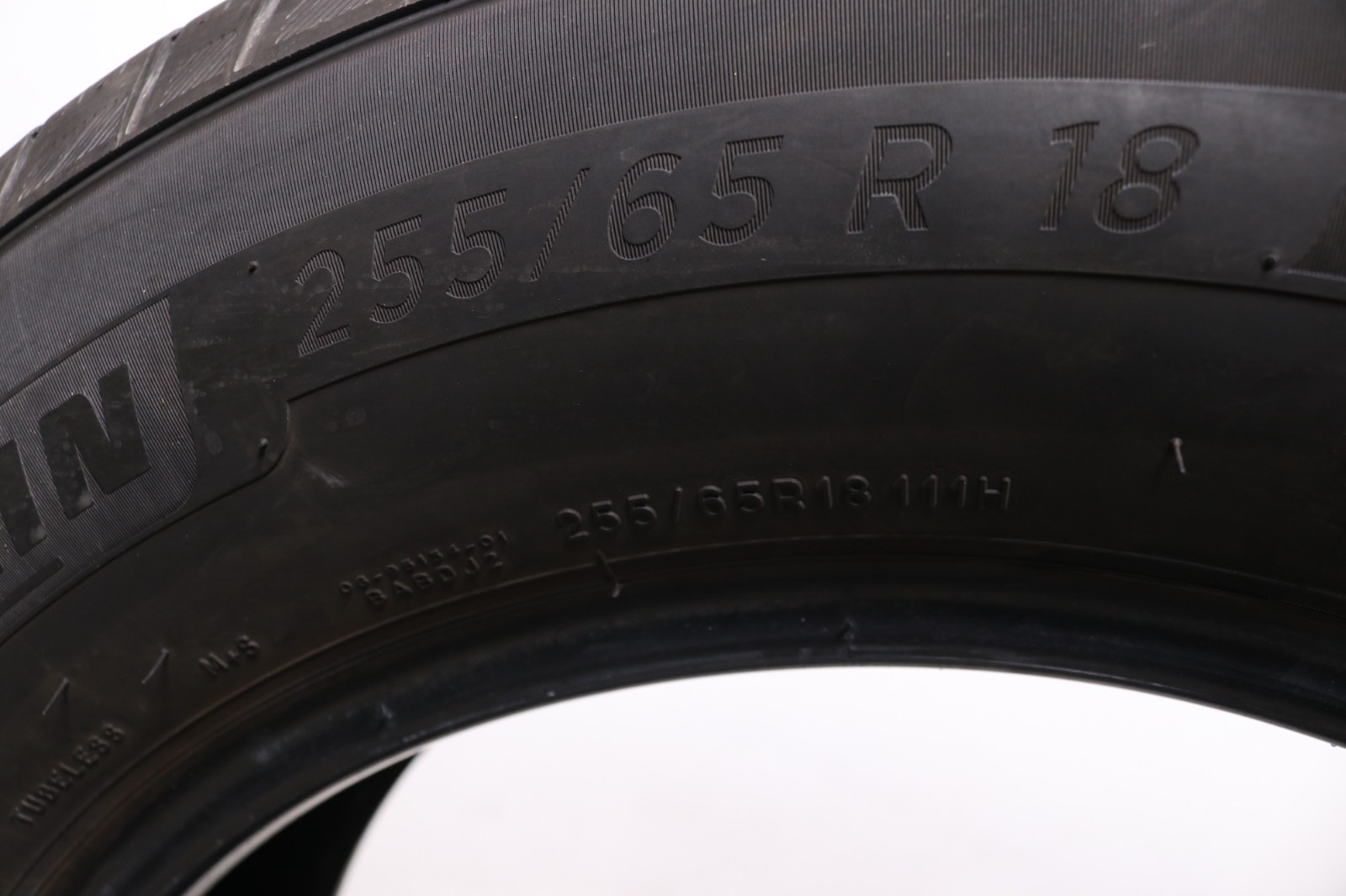 Set of 4 Used 255/65R18 Michelin Primacy A/S – 111H – 7.5-8/32