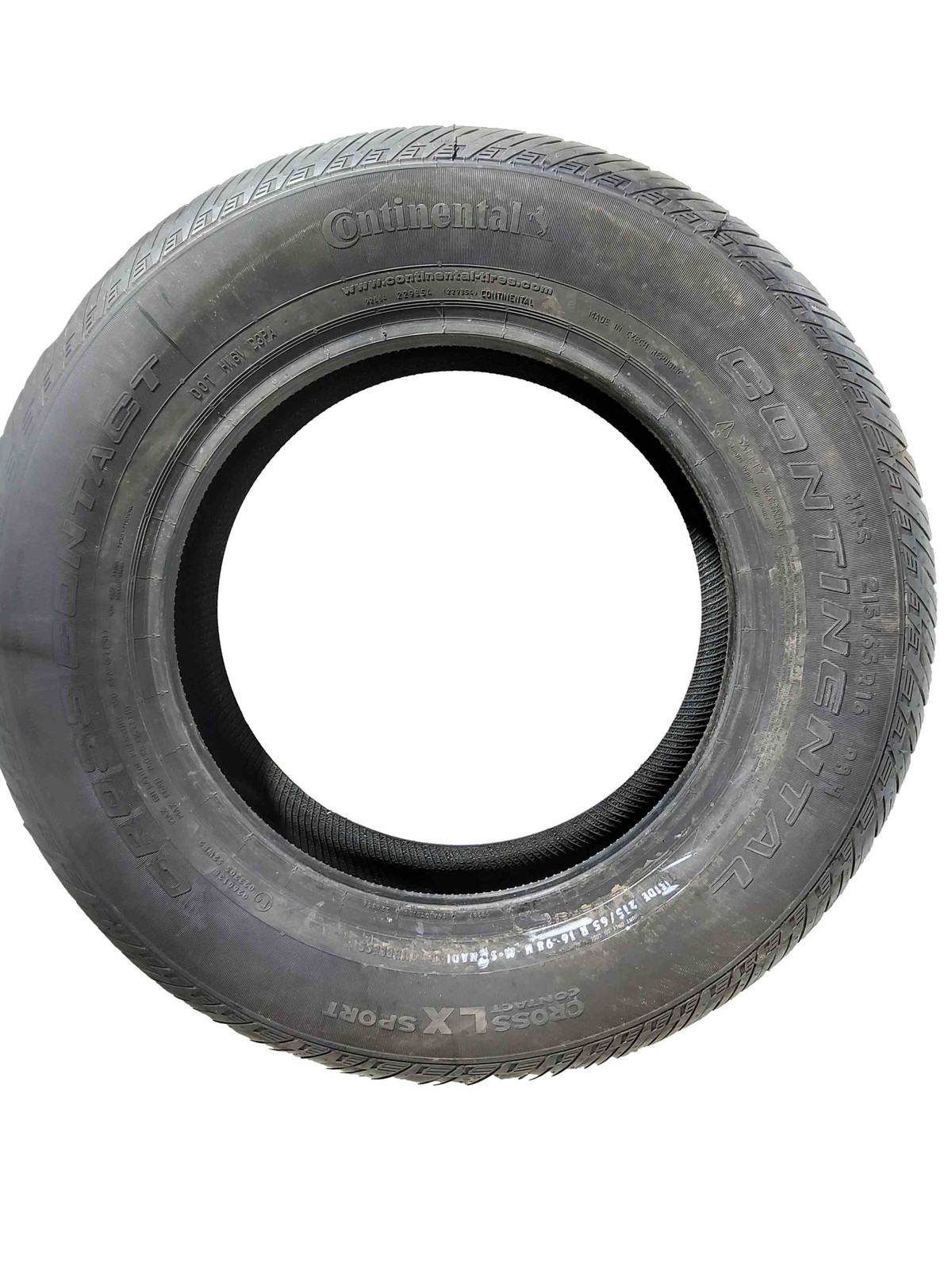 P215/65R16 Continental NEW Cross Contact LX Sport 98 H New 10/32nds