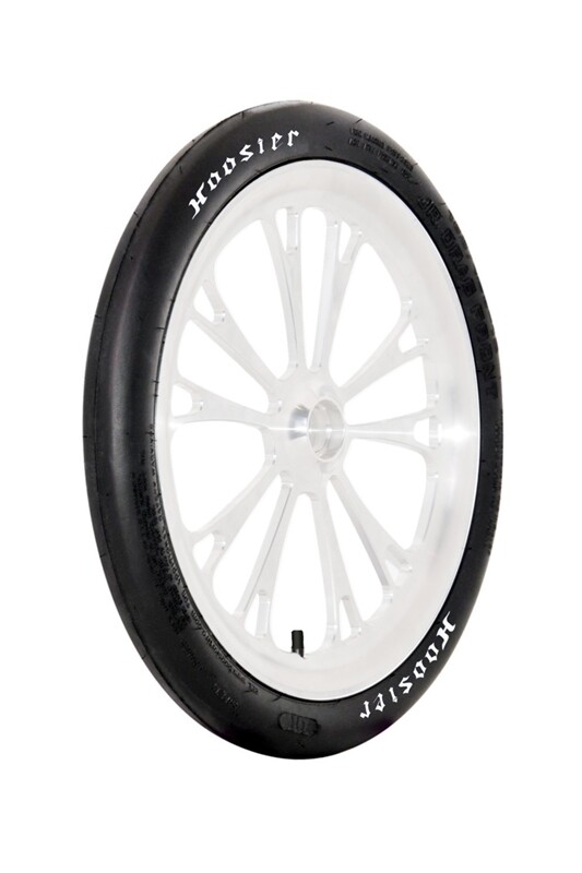 Hoosier 18010 Jr. Dragster Front Runner, 16×1.5-12, Bias Ply, White Letter, Each