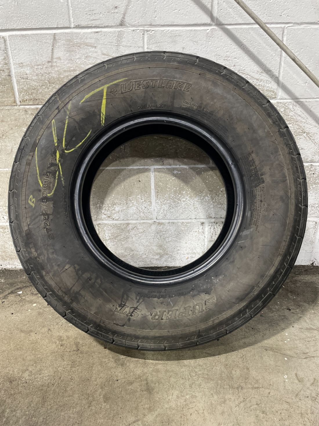 1x ST235/80R16 West Lake Super ST 9/32 124 L Used Tire 2358016
