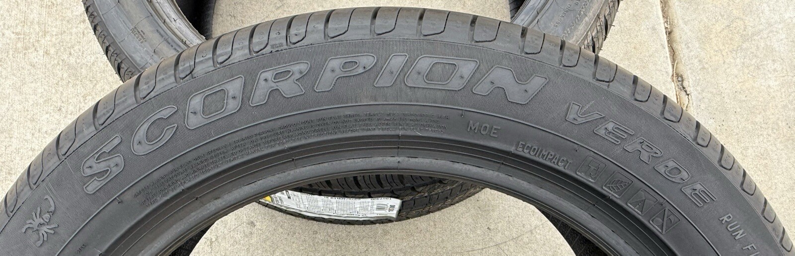 TWO BRAND NEW 255/45R20 101V Pirelli Scorpion Verde MOE Run Flat Mercedes GLC