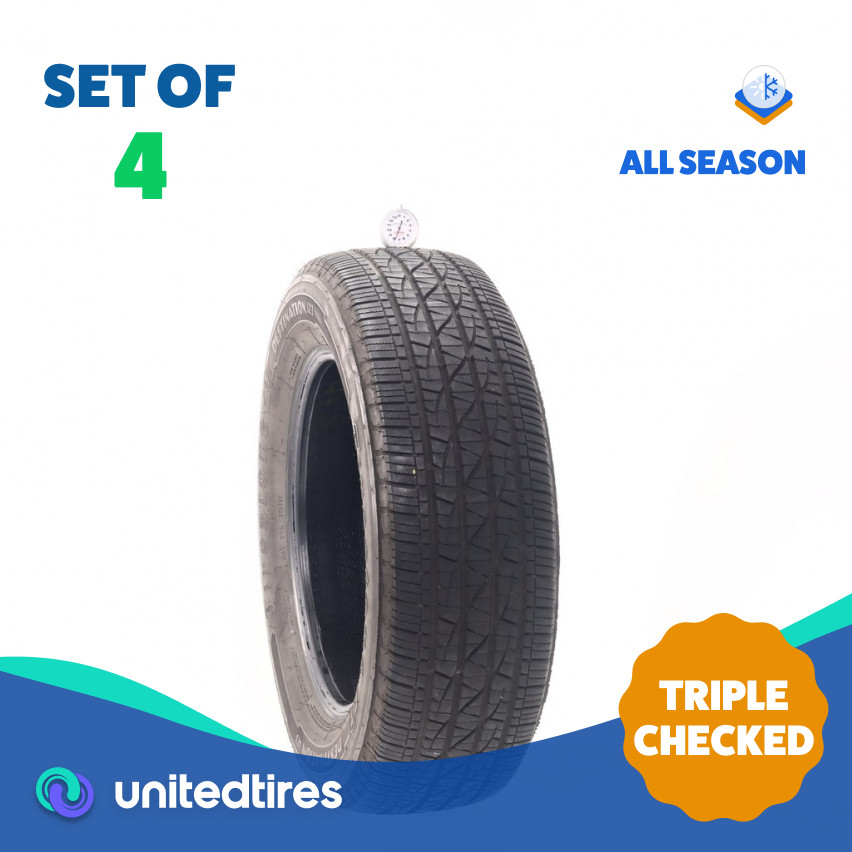 Set of (4) Used 225/65R17 Firestone Destination LE3 102H – 7.5-9.5/32 (144MZ)