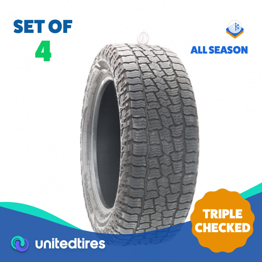 Set of (4) Used 275/55R20 Cooper Discoverer Road+Trail AT 117H – 7.5-9/32