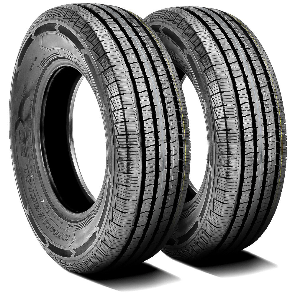 2 New Americus Commercial L/T 215/85R16 115/112Q Load E 10 Ply Commercial Tires